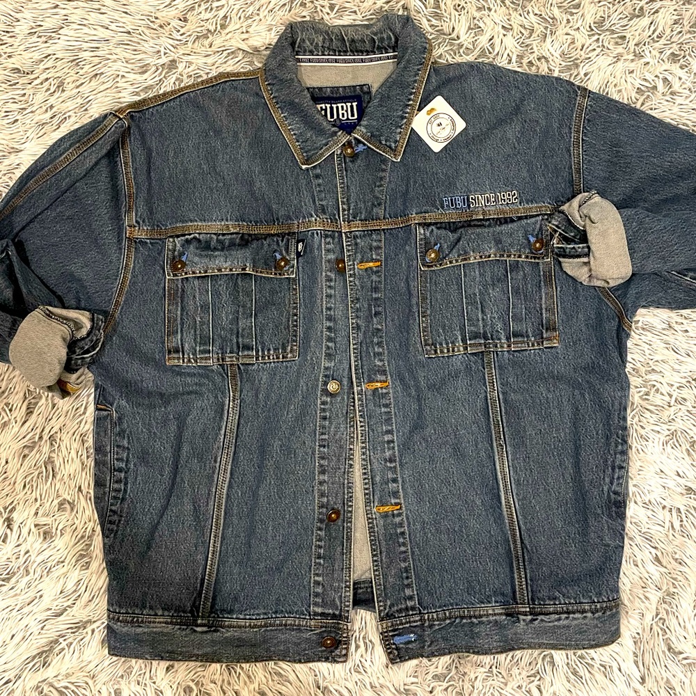 Vintage oversized FUBU jean jacket